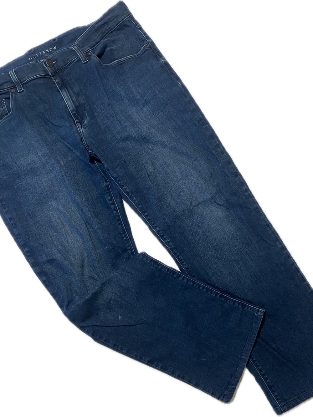 Mott & Bow Men's Straight Jeans in Deep Indigo